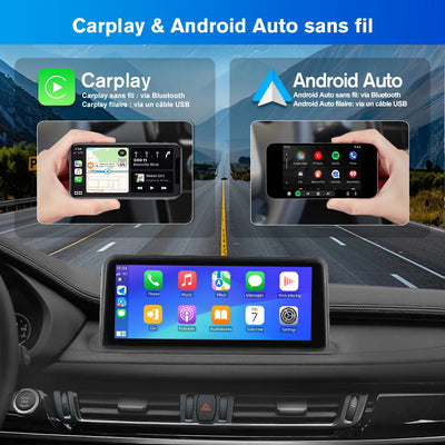 AWESAFE Android 15 2 Din Bluetooth Stéréo Radio 10.25 Pouces Écran Multimédia pour BMW X5 F15 X6 F16 2014-2017 avec GPS Navi Carplay WiFi Bluetooth Commande Au Volant -2G+8G AWESAFE