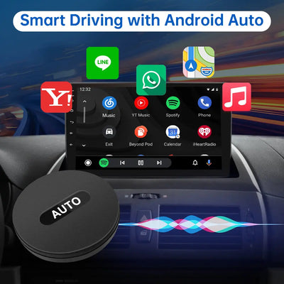 AWESAFE Android Auto Wireless Adapter, Upgrade Android Auto Wireless Dongle Required for Factory Wired Android Auto Cars and Android Phones AWESAFE