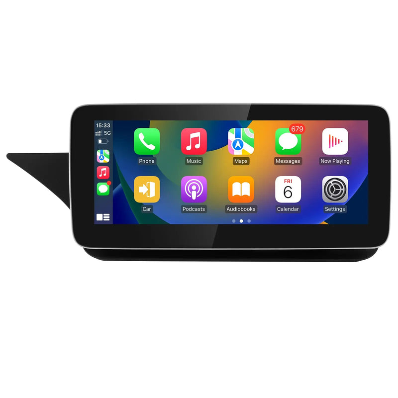 AWESAFE Android Autoradio 10,25 pouces 4+64 Go avec Bluetooth, GPS, Android Auto & CarPlay sans fil - pour Mercedes Classe E W212 (2011-2012 NTG 4.5) AWESAFE