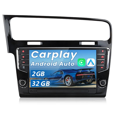 AWESAFE Android Autoradio für VW Golf 7 / VII (2013-2017) 2GB+32GB with 9 Zoll Touchscreen, CarPlay, Android Auto, FM Radio, Bluetooth, WLAN, Navigtion, Lenkradsteuerung AWESAFE