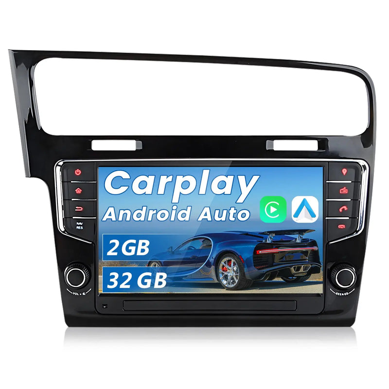 AWESAFE Android Autoradio für VW Golf 7 / VII (2013-2017) 2GB+32GB with 9 Zoll Touchscreen, CarPlay, Android Auto, FM Radio, Bluetooth, WLAN, Navigtion, Lenkradsteuerung AWESAFE