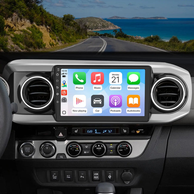 AWESAFE Android Car Radio Stereo with Wireless CarPlay & Android Auto for Toyota Tacoma - With Bu 2016-2021 AWESAFE