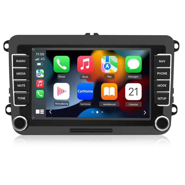 AWESAFE Android Car Radio for Golf 5 6 VW Passat Polo Seat Skoda, 7 inch HD Touchscreen, Built-in Bluetooth, carplay, Android Auto, RDS, GPS, WiFi [1GB+32GB] AWESAFE