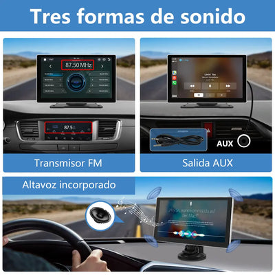 AWESAFE Android Car Stereo Para Renault  Sistema Actualización de Radio de Pantalla Táctil con Carplay Inalámbrico Android Auto, Soporte Bluetooth WiFi Navegación GPS AWESAFE