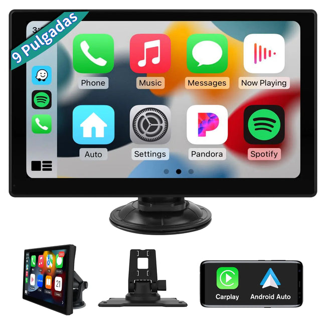 AWESAFE Android Car Stereo Para Renault  Sistema Actualización de Radio de Pantalla Táctil con Carplay Inalámbrico Android Auto, Soporte Bluetooth WiFi Navegación GPS AWESAFE