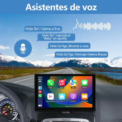 AWESAFE Android Car Stereo Para Renault  Sistema Actualización de Radio de Pantalla Táctil con Carplay Inalámbrico Android Auto, Soporte Bluetooth WiFi Navegación GPS AWESAFE