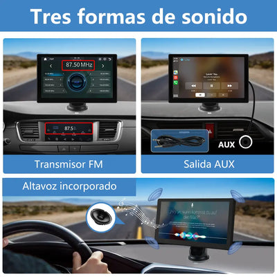 AWESAFE Android Car Stereo Para Renault  Sistema Actualización de Radio de Pantalla Táctil con Carplay Inalámbrico Android Auto, Soporte Bluetooth WiFi Navegación GPS AWESAFE