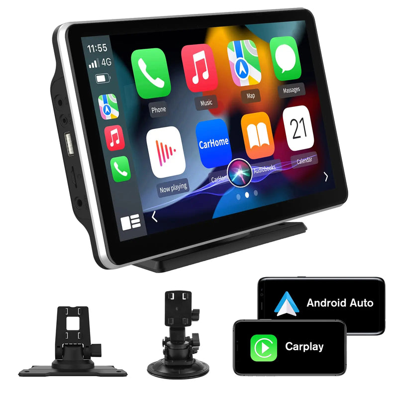 AWESAFE Android Car Stereo Para Renault  Sistema Actualización de Radio de Pantalla Táctil con Carplay Inalámbrico Android Auto, Soporte Bluetooth WiFi Navegación GPS AWESAFE