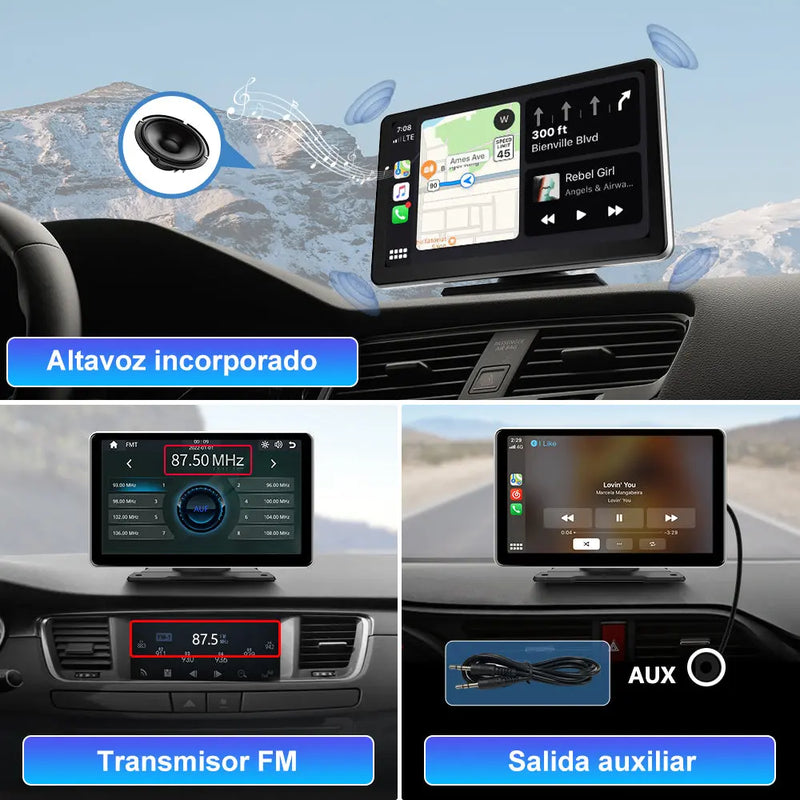 AWESAFE Android Car Stereo Para Renault  Sistema Actualización de Radio de Pantalla Táctil con Carplay Inalámbrico Android Auto, Soporte Bluetooth WiFi Navegación GPS AWESAFE