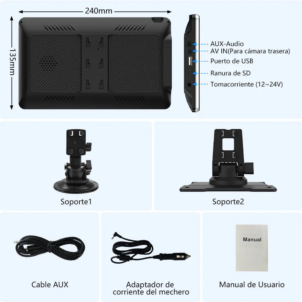 AWESAFE Android Car Stereo Para Renault  Sistema Actualización de Radio de Pantalla Táctil con Carplay Inalámbrico Android Auto, Soporte Bluetooth WiFi Navegación GPS AWESAFE