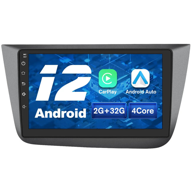 AWESAFE Android Car Stereo Para Seat Altea XL 2004-2015 Toledo 2004-2009 Actualización de Radio de Pantalla táctil con Carplay inalámbrico Android Auto, Soporte Bluetooth WiFi navegación GPS AWESAFE