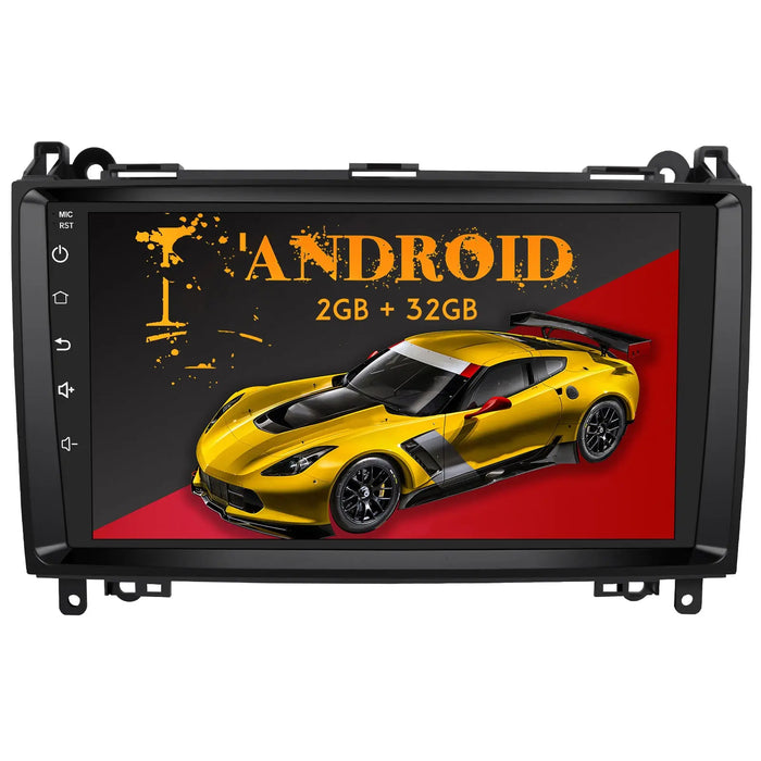 AWESAFE Android Radio Coche 2GB+32GB con Pantalla Táctil 9 Pulgadas para Mercedes-Benz, Autoradio para Clase A W169/Clase B W245/Clase V W639/Vito/Viano/W906/Sprinter 2500/3000, con Carplay AWESAFE