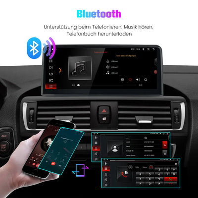 AWESAFE Android Radio für BMW 1 Serie F20 F21 3 Serie F30 F31 F34 4 Serie F32 F33 F36 NBT System Android 12 8core 4+64 GB mit GPS Navigation und iDrive System CarPlay Android Auto AWESAFE