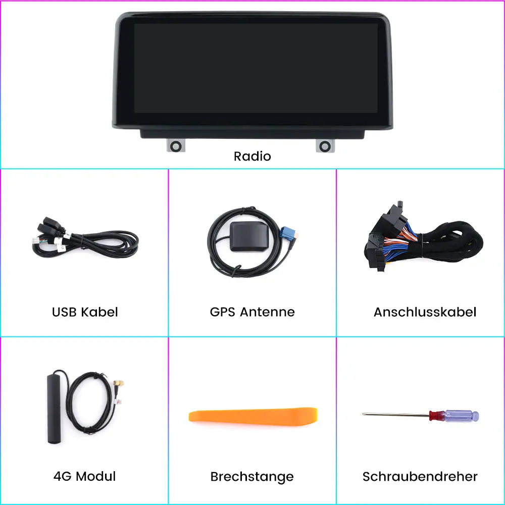 AWESAFE Android Radio für BMW 1 Serie F20 F21 3 Serie F30 F31 F34 4 Serie F32 F33 F36 NBT System Android 12 8core 4+64 GB mit GPS Navigation und iDrive System CarPlay Android Auto AWESAFE