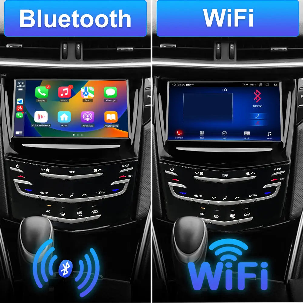 AWESAFE Android System Radio Replacement Compatible with 2013-2020 Cadillac Escalade ATS CTS SRX XTS ELR Replace 23243166 20867045, T-Style Multimedia Player Head Unit Navigation-4GB RAM 64GB ROM AWESAFE