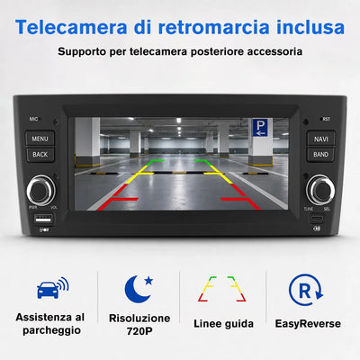 AWESAFE Autoradio 1 DIN per Fiat Grande Punto (2005-2012) 6,86" Android 15 Car Radio con Bluetooth Wireless CarPlay Android Auto WIFI GPS FM RDS Comandi al volante Telecamera posteriore (2GB+64GB) AWESAFE