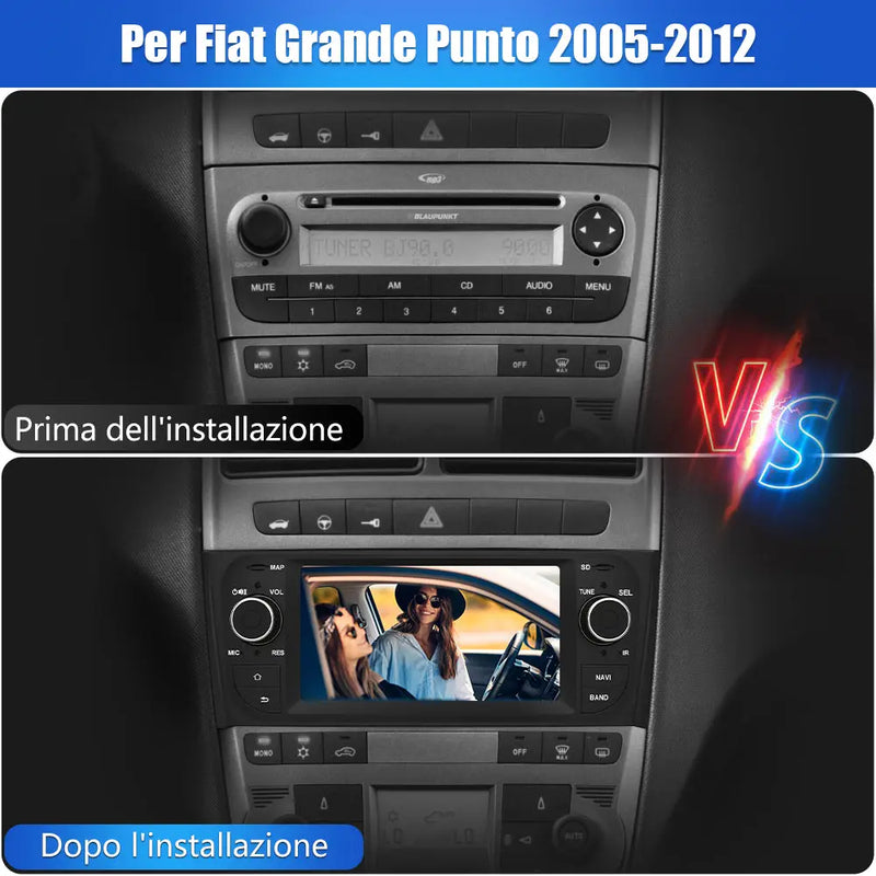 AWESAFE Autoradio 1 Din per Fiat Grande Punto 2005-2012 Android 11 (2G+32GB) 6.2 pollici Car Stereo Radio con Navigatore SD USB BT WIFI Comandi al volante AWESAFE