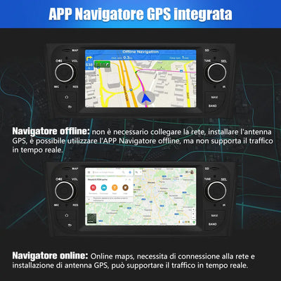 AWESAFE Autoradio 1 Din per Fiat Grande Punto 2005-2012 Android 11 (2G+32GB) 6.2 pollici Car Stereo Radio con Navigatore SD USB BT WIFI Comandi al volante AWESAFE