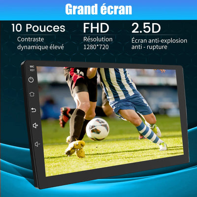 AWESAFE Autoradio 10.1 pouces Android 13 4+64 Go avec Bluetooth/DSP - Android Auto & CarPlay sans fil - pour Mitsubishi ASX 1/Citroěn C4 Aircross/Peugeot 4008 AWESAFE