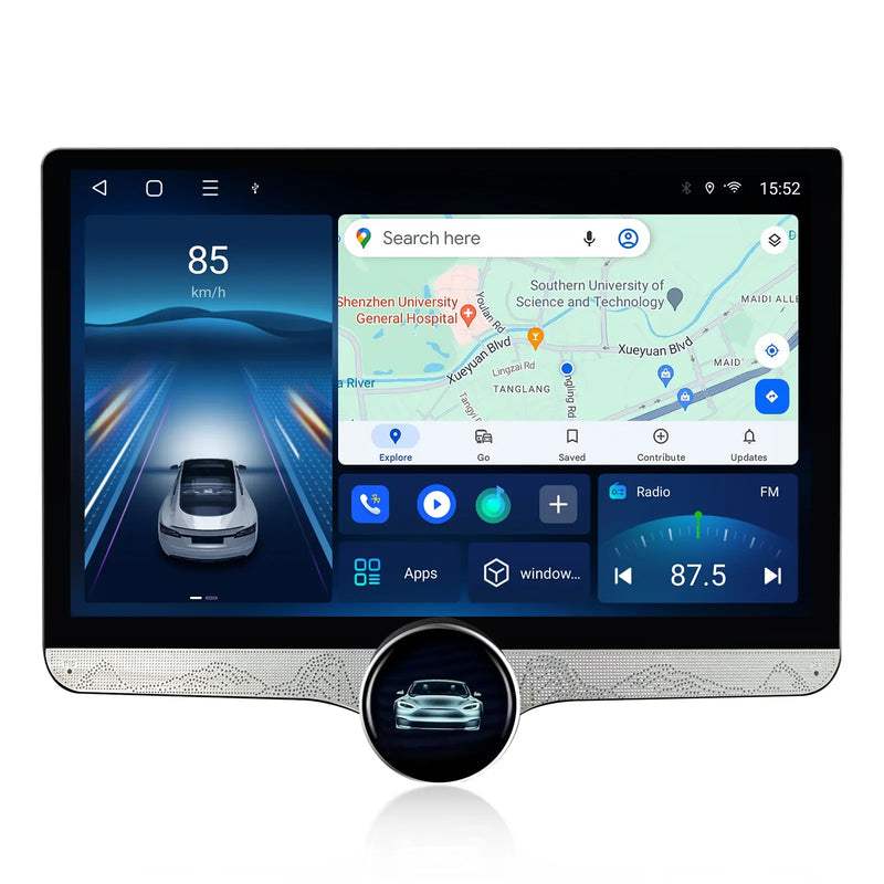 AWESAFE Autoradio 11.5 Pouces 4G 4+64GB Android 12, Bluetooth 5.0, bouton rotatif, Android Auto & CarPlay sans fil, pour VW T5 Multivan Transporter 2008-2015 AWESAFE