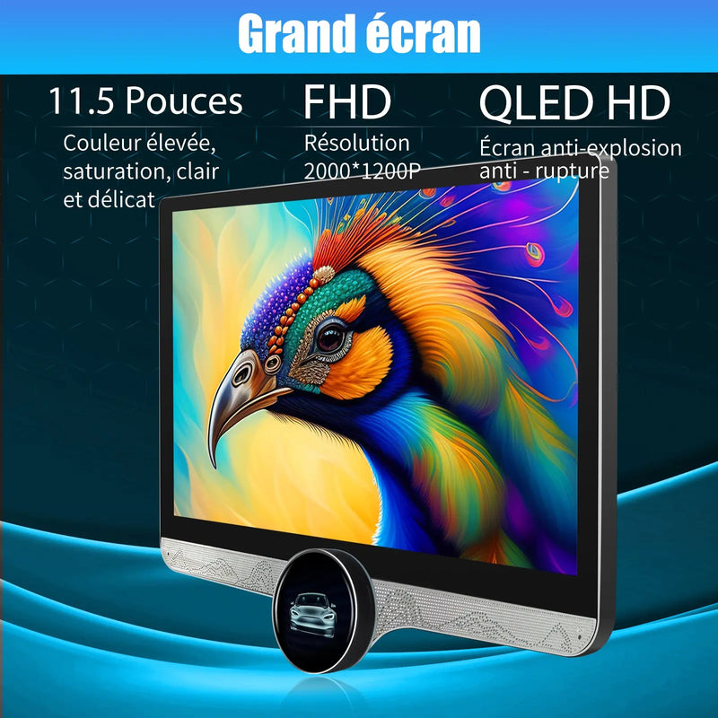 AWESAFE Autoradio 11.5 Pouces 4G 4+64GB Android 12, Bluetooth 5.0, bouton rotatif, Android Auto & CarPlay sans fil, pour VW T5 Multivan Transporter 2008-2015 AWESAFE