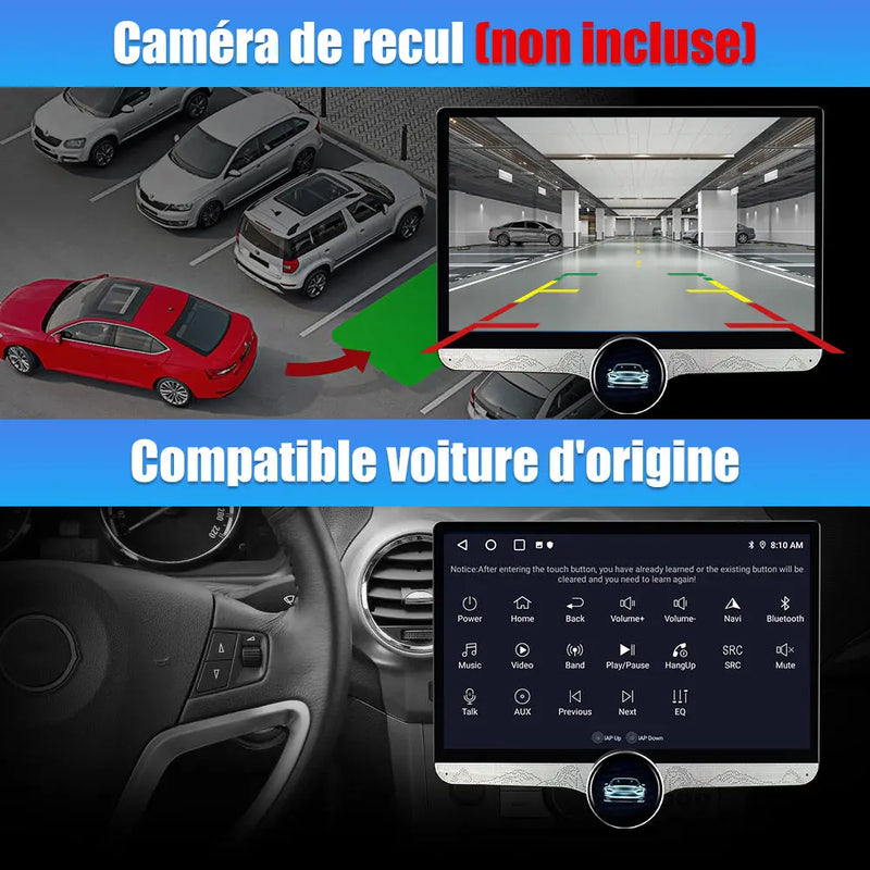 AWESAFE Autoradio 11.5 Pouces 4G 4+64GB Android 12, Bluetooth 5.0, bouton rotatif, Android Auto & CarPlay sans fil, pour VW T5 Multivan Transporter 2008-2015 AWESAFE