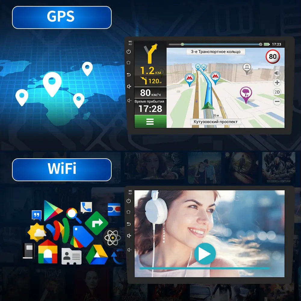 AWESAFE Autoradio 6+128GB con Touchscreen 9 Pollici - Per Fiat Ducato 2006-2013 - GPS/Bluetooth/DSP/4G con CarPlay Wireless e Android Auto AWESAFE