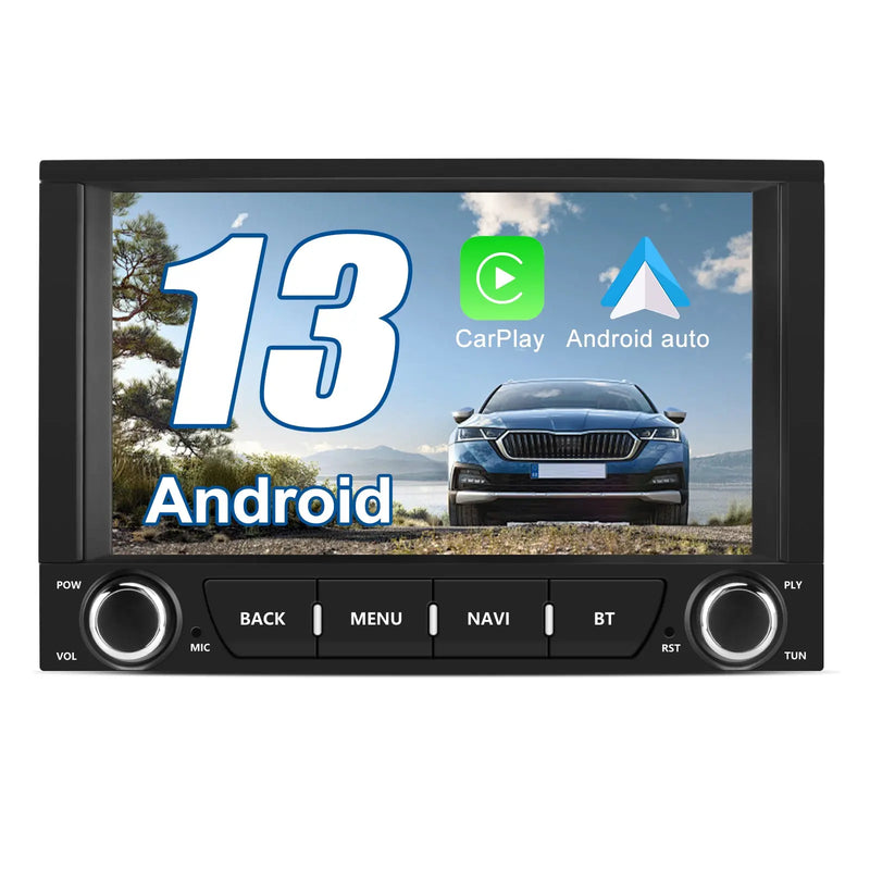AWESAFE Autoradio 7 pouces Android 13 - 2+64 Go avec Bluetooth, GPS, Android Auto & CarPlay sans fil - pour Peugeot 3008 (2009-2015) AWESAFE