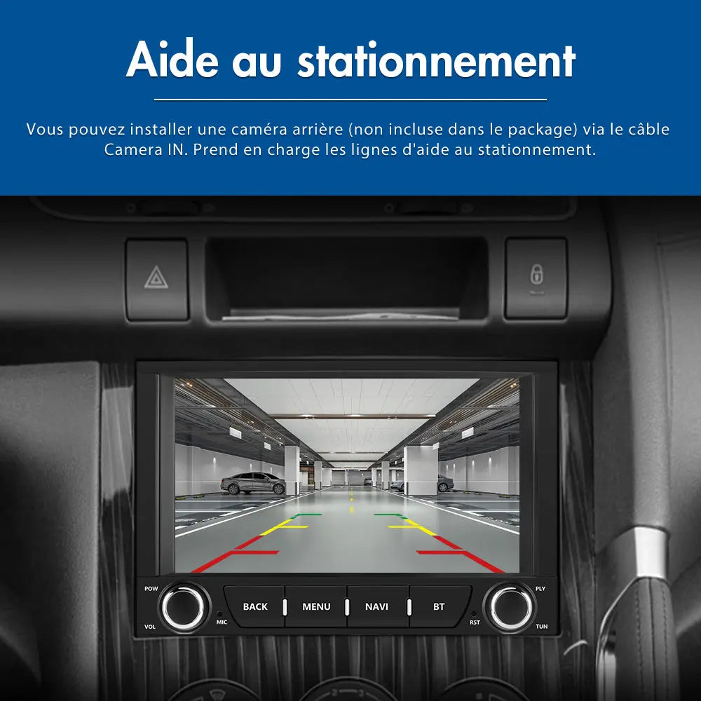 AWESAFE Autoradio 7 pouces Android 13 - 2+64 Go avec Bluetooth, GPS, Android Auto & CarPlay sans fil - pour Peugeot 3008 (2009-2015) AWESAFE