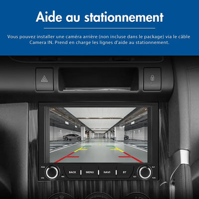 AWESAFE Autoradio 7 pouces Android 13 - 2+64 Go avec Bluetooth, GPS, Android Auto & CarPlay sans fil - pour Peugeot 3008 (2009-2015) AWESAFE