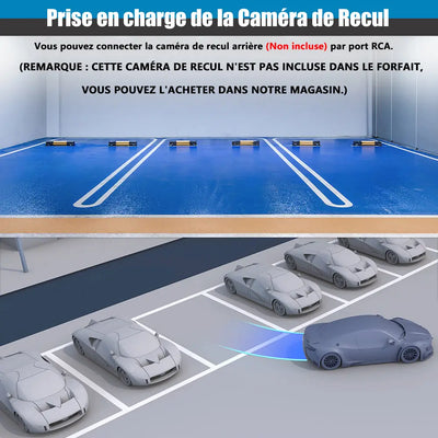 AWESAFE Autoradio 7 pouces Android 13 4G 6+128 Go avec Bluetooth/DSP/GPS/Android Auto & CarPlay sans fil - pour Renault Megane 2 AWESAFE