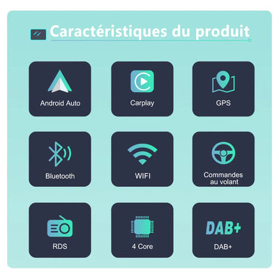 AWESAFE Autoradio 7 pouces Android 13 4G 6+128 Go avec Bluetooth/DSP/GPS/Mirror Link/Android Auto & CarPlay sans fil - pour BMW E46 1999-2004 AWESAFE