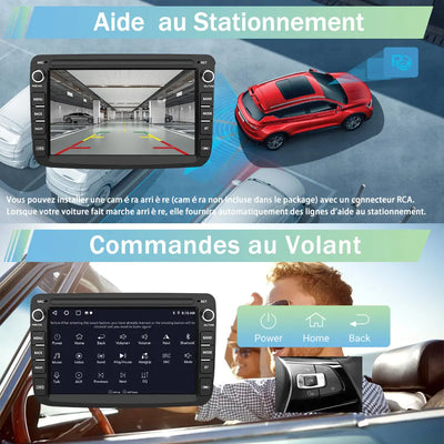 AWESAFE Autoradio 7 pouces Android 13 6+128 Go avec Bluetooth/DSP/GPS/Android Auto & CarPlay sans fil - pour Renault Duster/Lodgy/Sandero/Captur/Logan/Symbol/Dokker AWESAFE