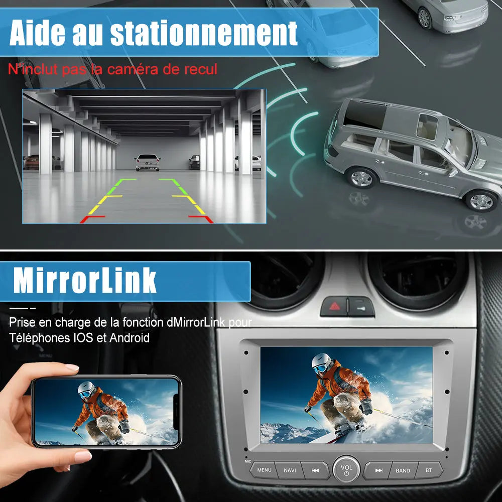 AWESAFE Autoradio 7 pouces Android 13 6+128 Go avec Bluetooth/DSP/GPS/Mirror Link/Android Auto & CarPlay sans fil - pour Aifa Romeo Mito 2008-2019 AWESAFE SHOP