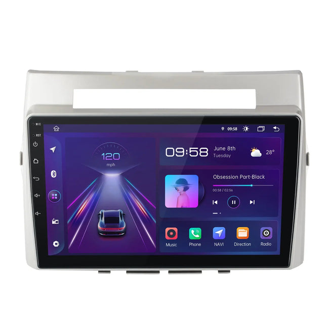 AWESAFE Autoradio 9 pouces Android 13 2+64 Go avec Bluetooth/DSP/ Android Auto & CarPlay sans fil - pour Toyota Verso (2004-2009) AWESAFE