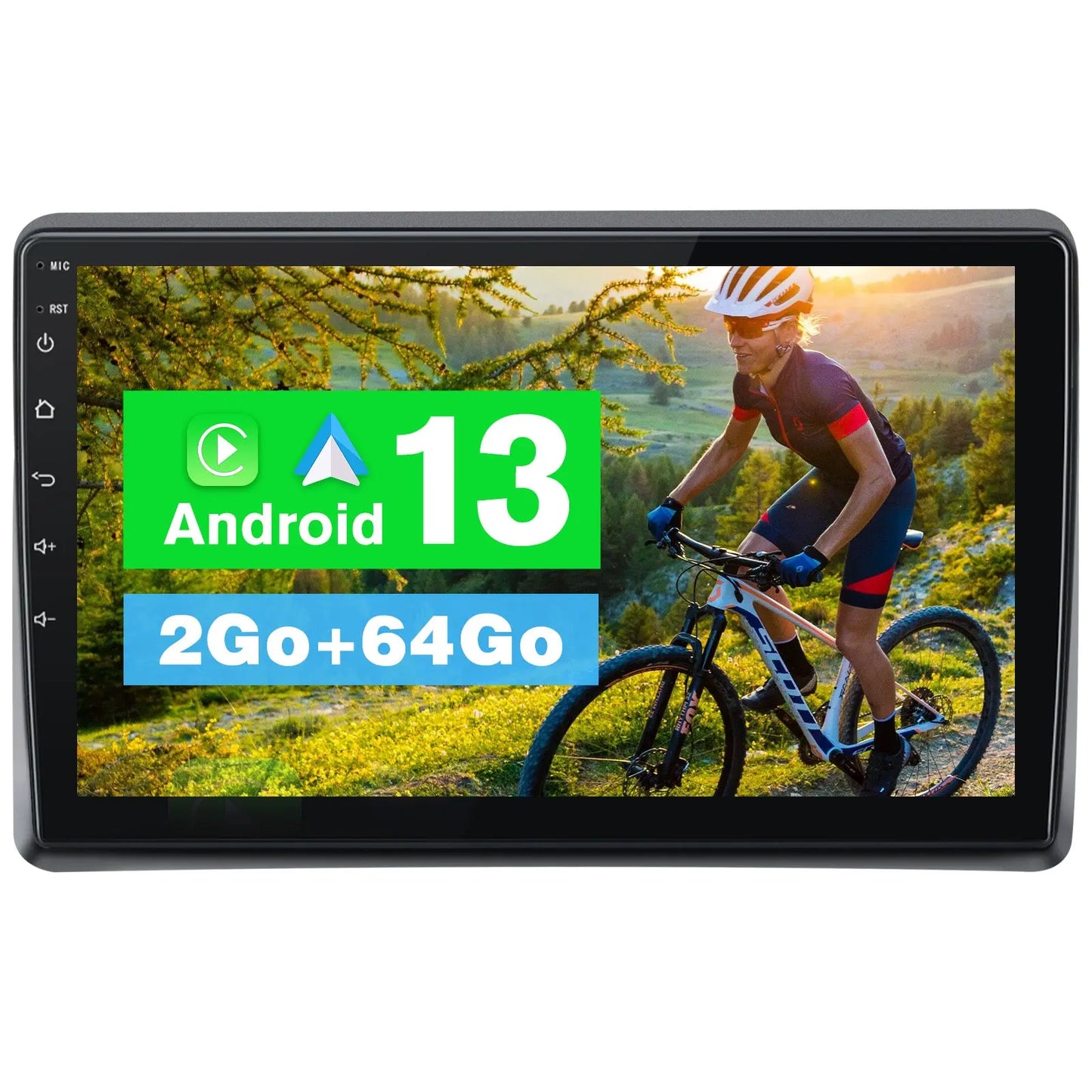 AWESAFE Autoradio 9 pouces Android 13 2+64 Go, Bluetooth/GPS/Android Auto et CarPlay sans fil pour Renault Master/Nissan NV400/Opel Movano 2 (2009-2021) AWESAFE