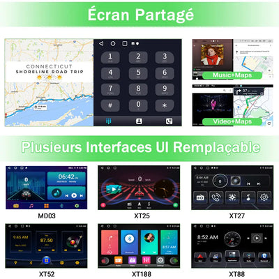 AWESAFE Autoradio 9 pouces Android 13 2+64 Go, Bluetooth/GPS/Android Auto et CarPlay sans fil pour Renault Master/Nissan NV400/Opel Movano 2 (2009-2021) AWESAFE