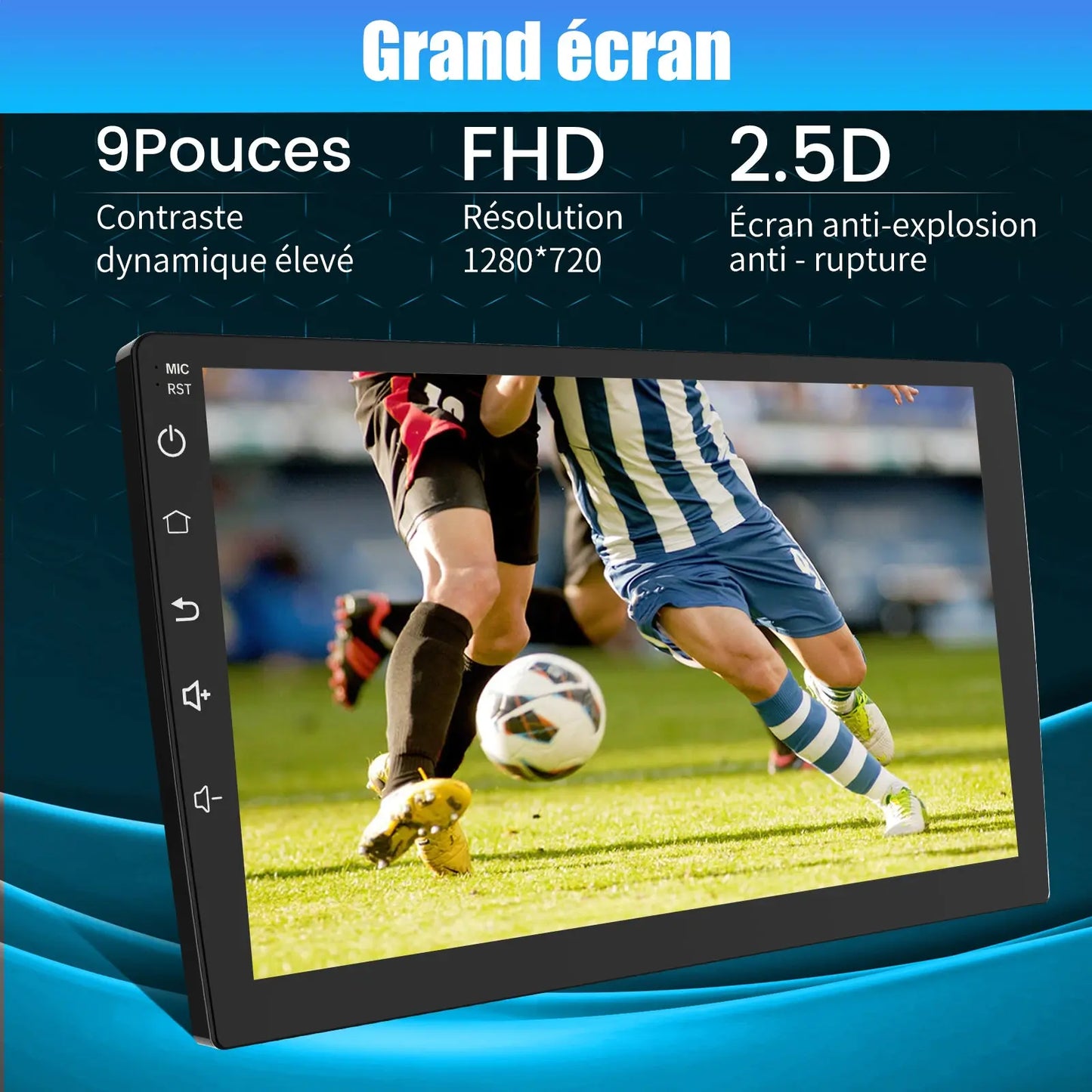 AWESAFE Autoradio 9 pouces Android 13 - 4G 4+64 Go avec Bluetooth/DSP - Android Auto & CarPlay sans fil - pour Seat Ibiza (2009-2013) AWESAFE SHOP