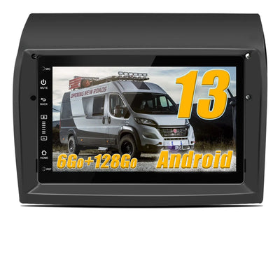 AWESAFE Autoradio 9 pouces Android 13 4G 6+128Go avec Bluetooth/DSP/GPS/Mirror Link/Android Auto & CarPlay sans fil - pour Citroen Jumper 2/ Peugeot Boxer 2/Fiat Ducato AWESAFE
