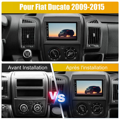 AWESAFE Autoradio 9 pouces Android 13 4G 6+128Go avec Bluetooth/DSP/GPS/Mirror Link/Android Auto & CarPlay sans fil - pour Citroen Jumper 2/ Peugeot Boxer 2/Fiat Ducato AWESAFE