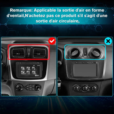 AWESAFE Autoradio Android 10.1 pouces 2 Go + 32 Go pour Logan 2 2012-2019 et Sandero 2 2014-2019 avec Bluetooth, sans fil, Android Auto et Carplay AWESAFE