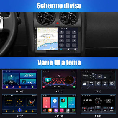 AWESAFE Autoradio Android 12 per Nissan Qashqai J10 (2G+32GB) 2006-2013 con CarPlay Android Auto MirrorLink Bluetooth FM RDS Comandi al Volante WIFI GPS Navigatore AWESAFE