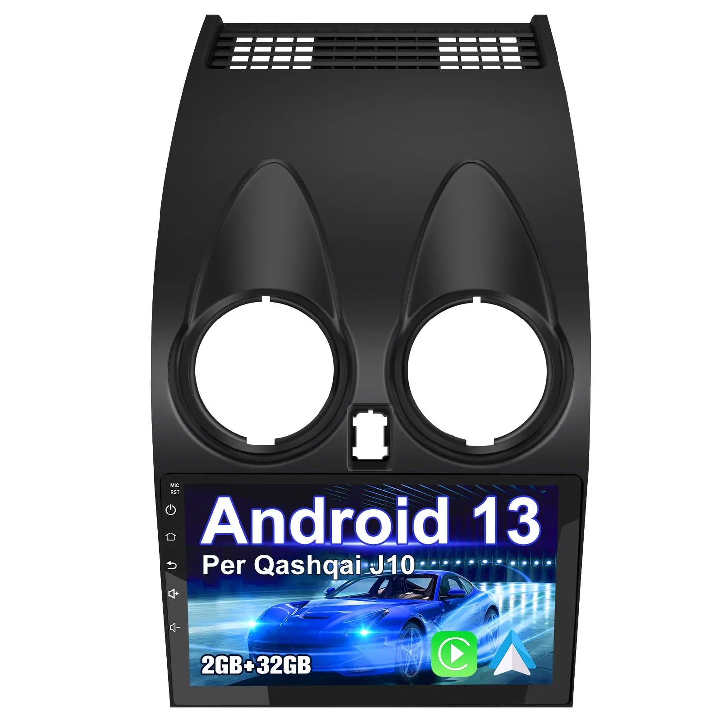 AWESAFE Autoradio Android 12 per Nissan Qashqai J10 (2G+32GB) 2006-2013 con CarPlay Android Auto MirrorLink Bluetooth FM RDS Comandi al Volante WIFI GPS Navigatore AWESAFE
