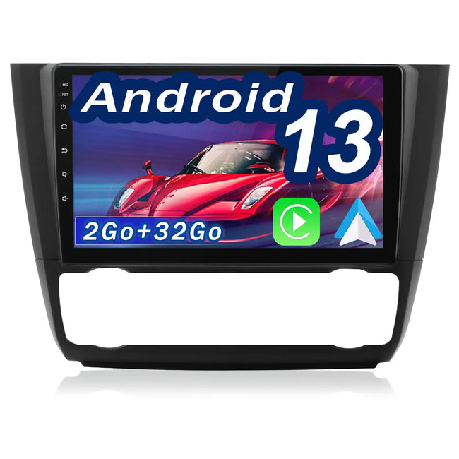 AWESAFE Autoradio Android 12 pour BMW 1 Series E81 E82 E87 E88 (2004-2011) [2Go+32Go] avec 9 Pouces Carplay San Fil/Android Auto GPS WiFi Bluetooth USB FM RDS/Commandes au Volant/Aide au Stationnement AWESAFE