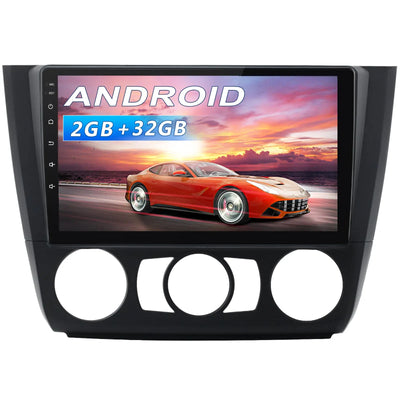 AWESAFE Autoradio Android 12 pour BMW 1 Series E81 E82 E87 E88 (2004-2011)[2Go+32Go] avec 9 Pouces Carplay San Fil/Android Auto GPS WiFi Bluetooth USB FM RDS/Commandes au Volant/Aide au Stationnement AWESAFE