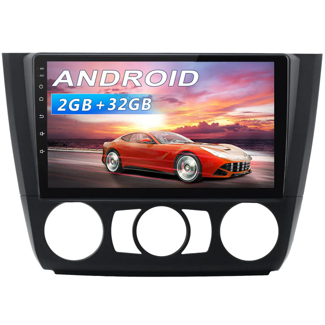 AWESAFE Autoradio Android 12 pour BMW 1 Series E81 E82 E87 E88 (2004-2011)[2Go+32Go] avec 9 Pouces Carplay San Fil/Android Auto GPS WiFi Bluetooth USB FM RDS/Commandes au Volant/Aide au Stationnement AWESAFE