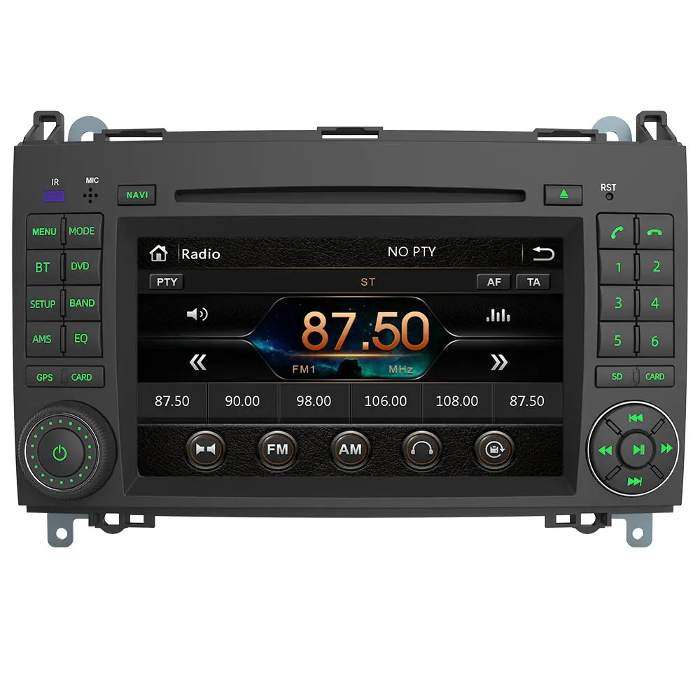 AWESAFE Autoradio Android 12 pour Mercedes Benz B Class B200 Vito Viano W245 W169 W639 W245 W906 Sprinter[2Go+32Go] avec 7 Pouces Écran Tacile Carplay Android Auto GPS Bluetooth SWC FM RDS AWESAFE