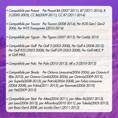 AWESAFE Autoradio Android 13 2+32GB per Golf Polo Per Skoda Seat Passat - GPS/Bluetooth/SW con CarPlay e Android Auto AWESAFE