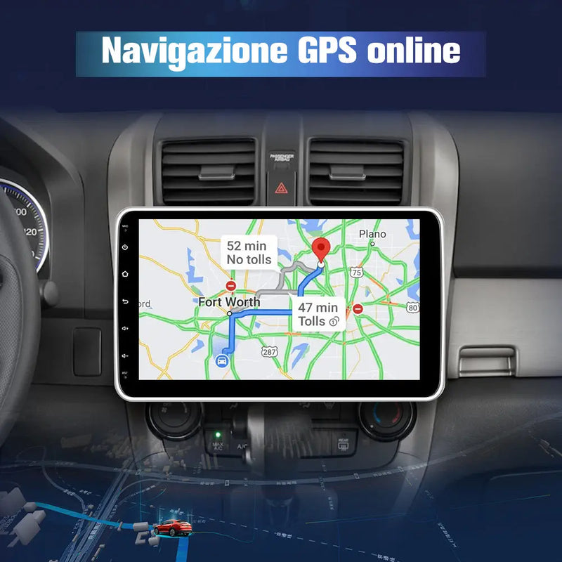 AWESAFE Autoradio Android 13 2+64GB con Schermo Orientabile 10,1 Pollici - Per Auto 1 DIN - FM/Controllo al Volante/DSP/Bluetooth con CarPlay e Android Auto AWESAFE