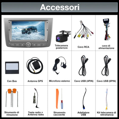 AWESAFE Autoradio Android 13 2+64GB con Schermo Touchscreen 7 Pollici - Per Alfa Romeo Mito 2008-2019 - Telecamera Posteriore,WiFi/WLAN/FM/RDS/Bluetooth DSP con CarPlay e Android Auto AWESAFE